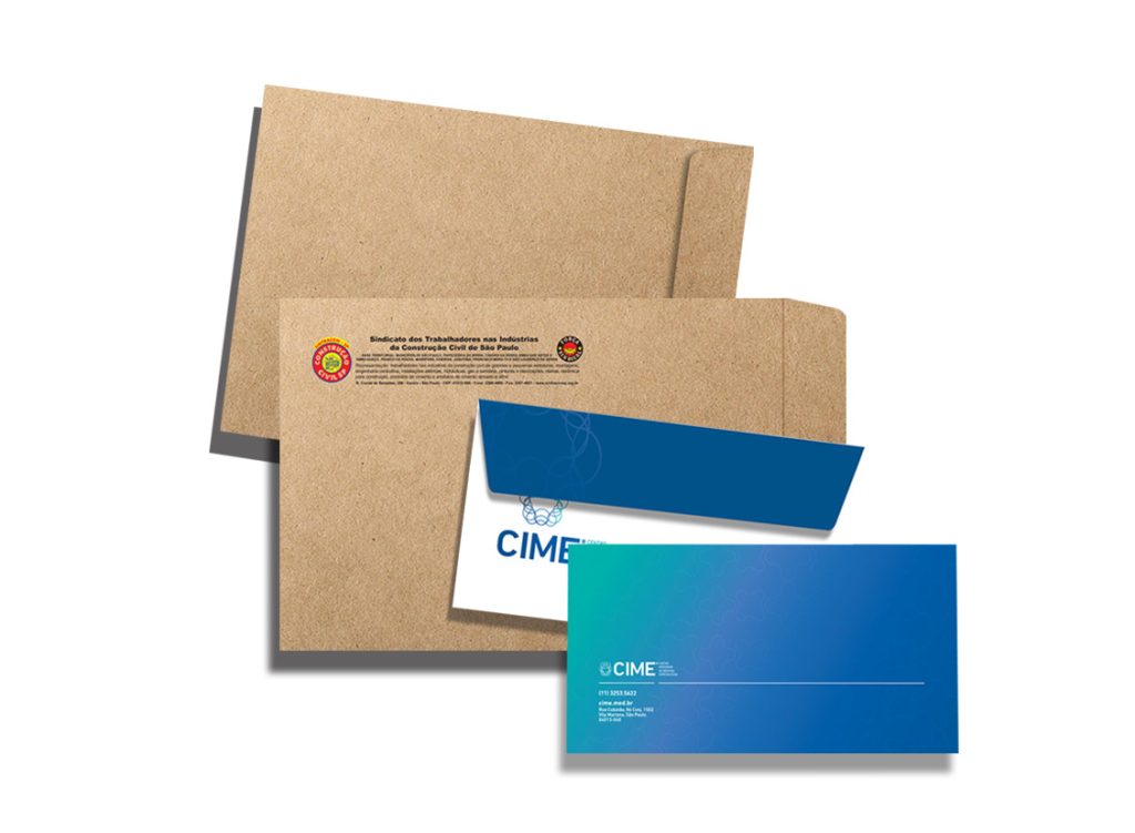 envelopes personalizados chrome set